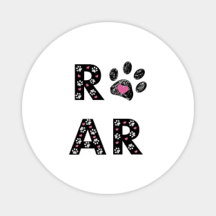 Roar text Magnet